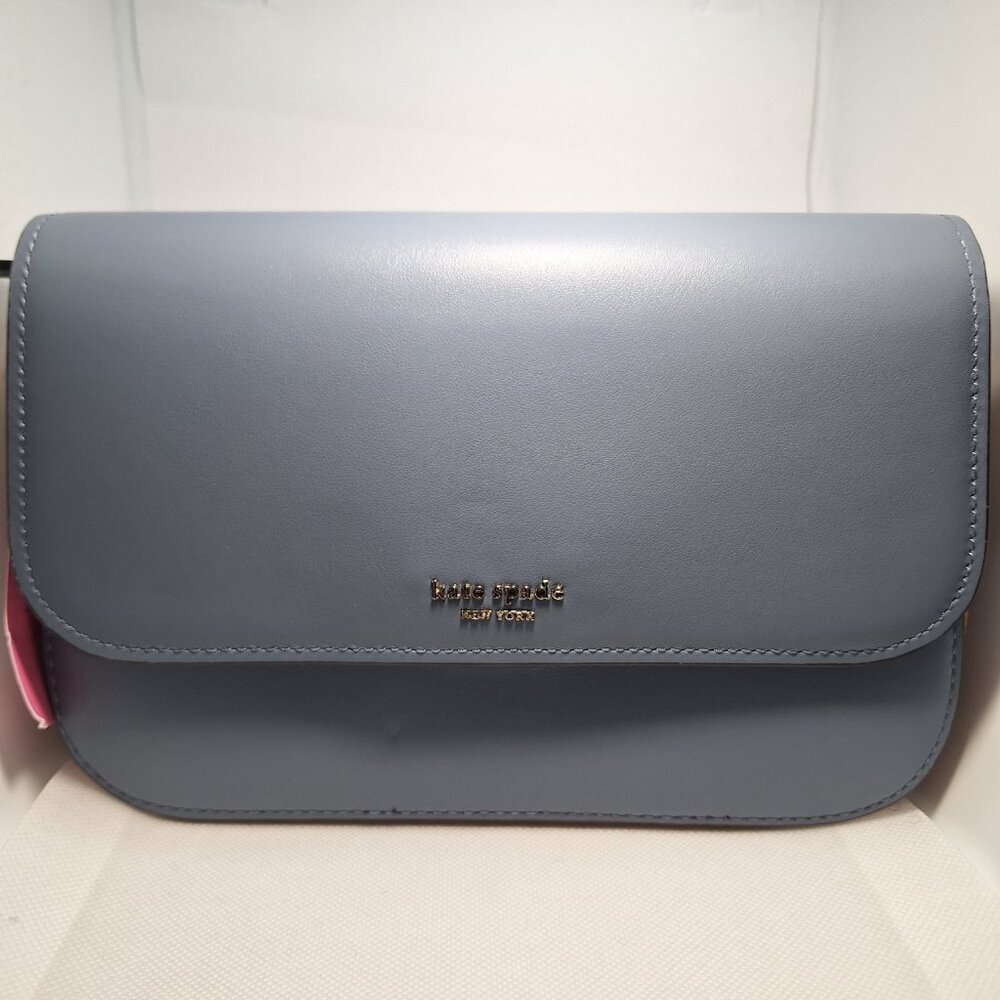 kate spade Buddie Colorblock Medium Shoulder Crossbody BASS BLUE MULTI NEW $298